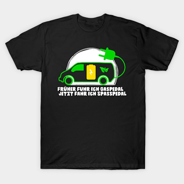 Electric Car E-car Driver T-Shirt by swissles